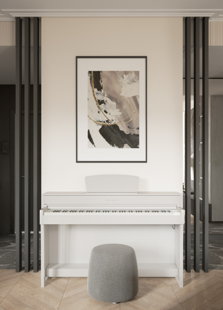 Обложка проекта: Современная кухня-гостиная