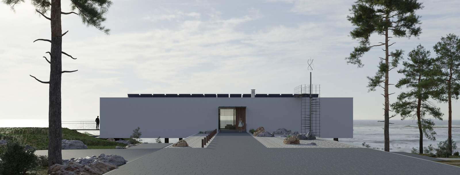 Визуализация для проекта коттеджа студии 13/72