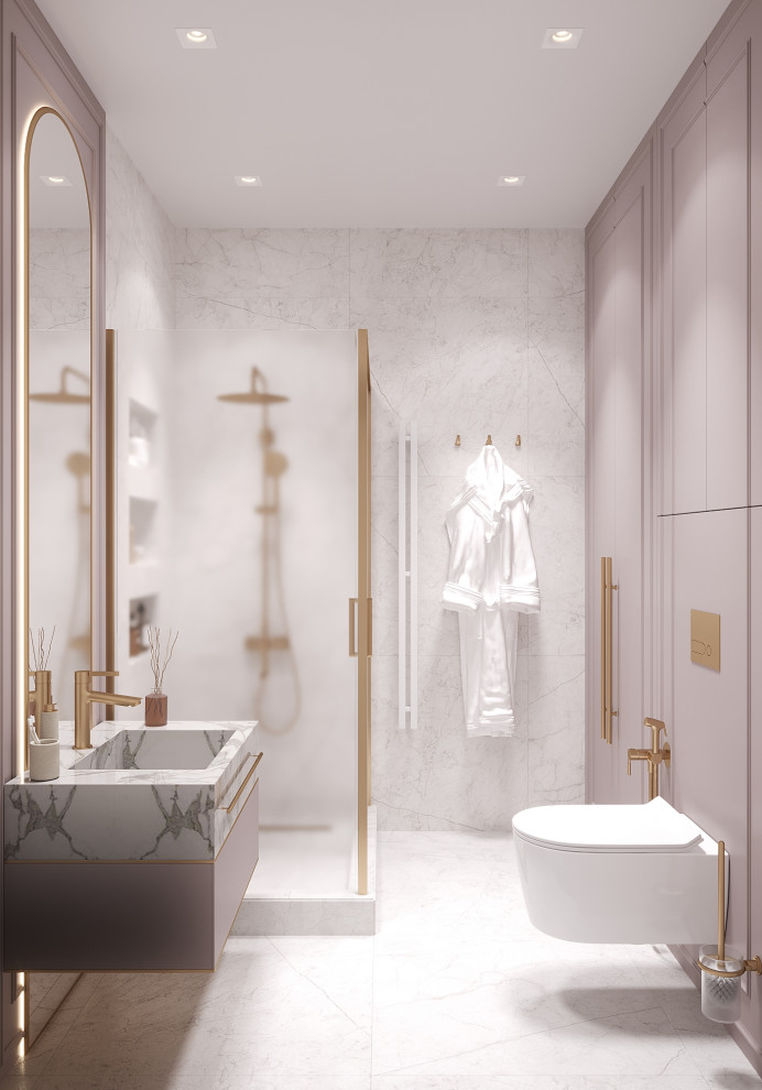 Обложка проекта: Ванная комната Арт-Деко/ Душевая