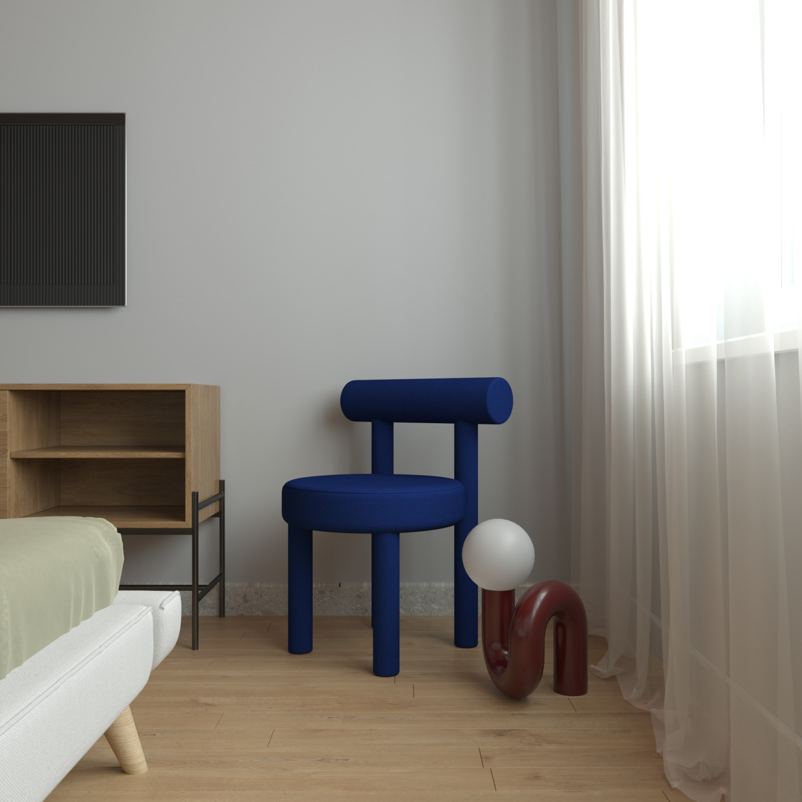 Интерьер с нотками ретро