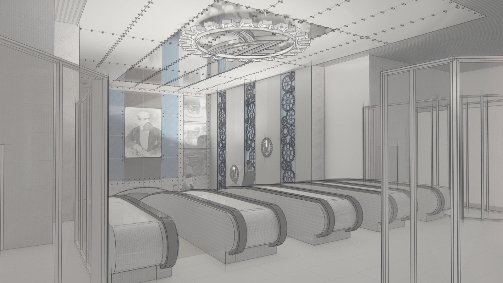 Эскизный проект станции метро #artist_ss