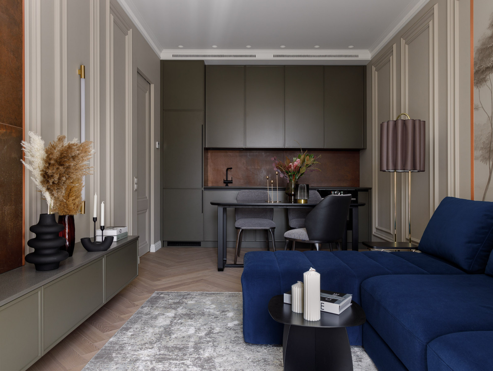 Интерьер квартиры 50 кв.м. в стиле современной классики