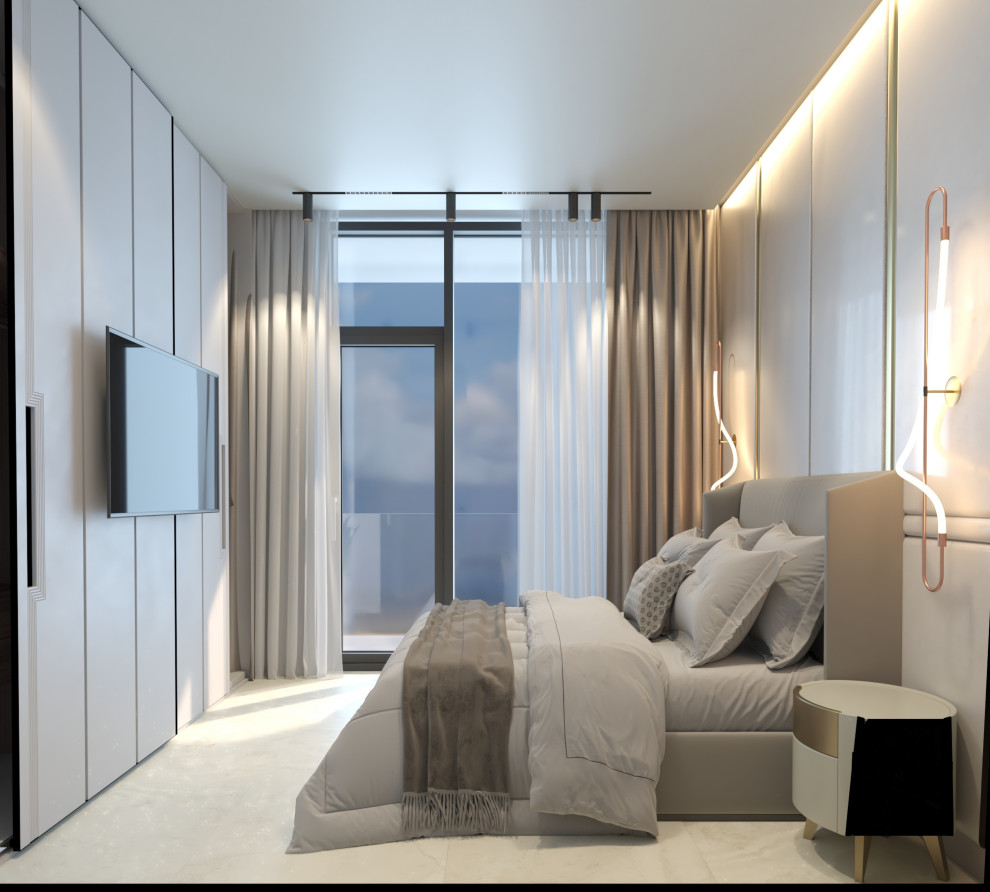 Гостевая спальня в проекте загородного дома Mountain House