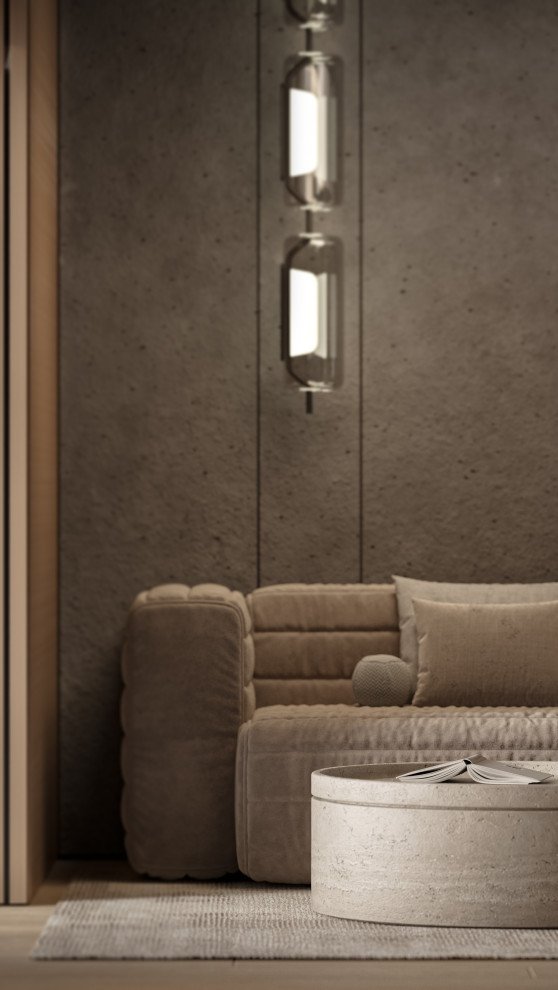 Шикарная кухня-гостиная в ЖК Clever Park