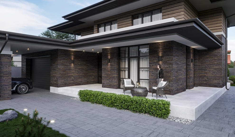 Проект дома в стиле прерий (Райта)