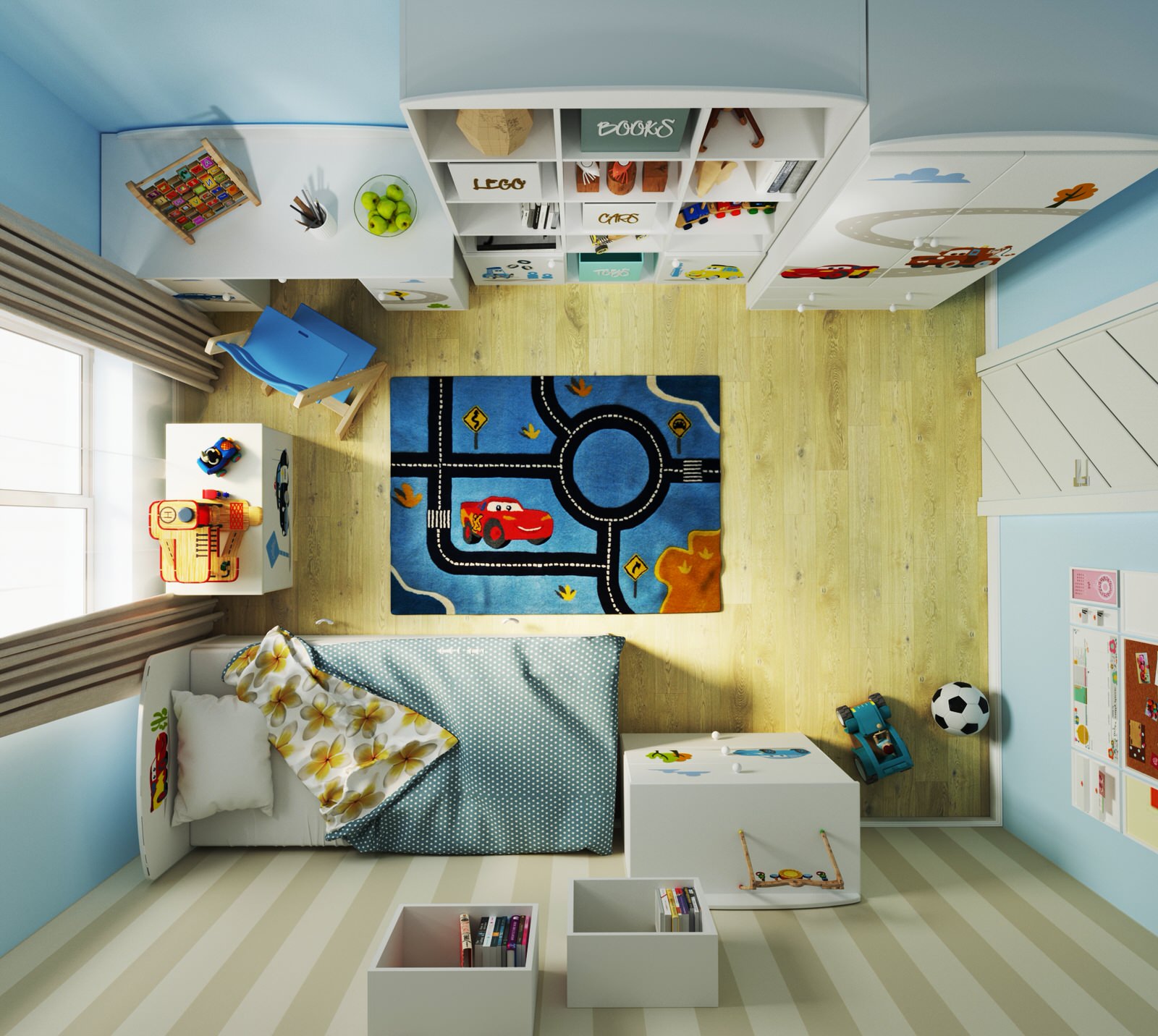 Обложка проекта: Cars комната для мальчика
