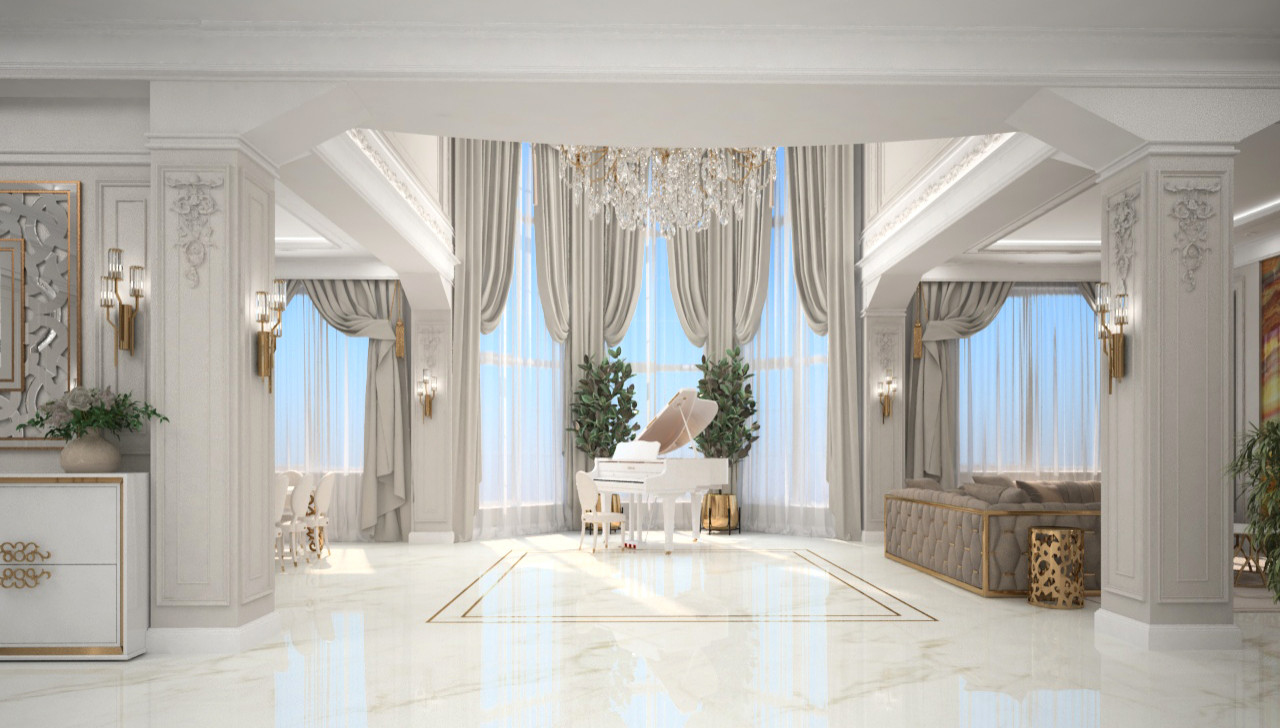 Классический дизайн коттеджа г. Пенза