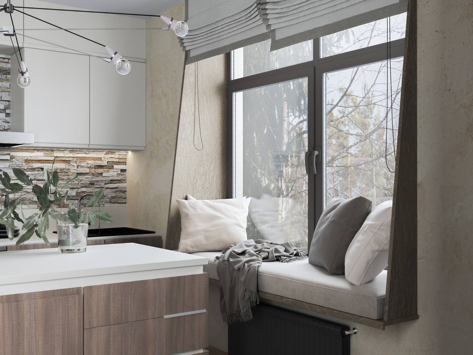 Проект кухни-гостиной "FANNIPOL"