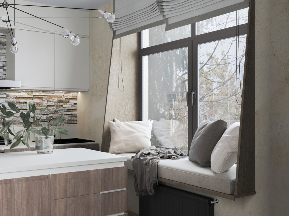 Проект кухни-гостиной "FANNIPOL"