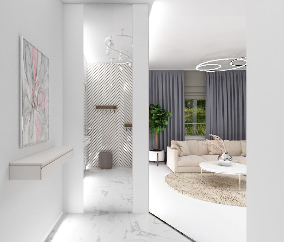 Проект 3х комнатной квартиры в современном стиле