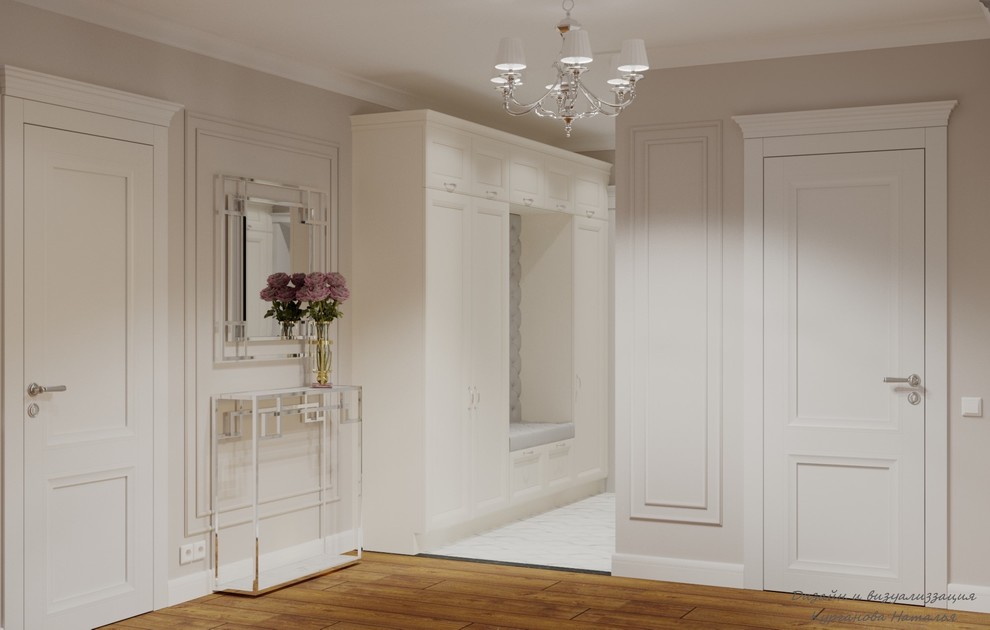 Дизайн-проект четырехкомнатной квартиры в жилом комплексе "Дом-Мегалит на Неве".