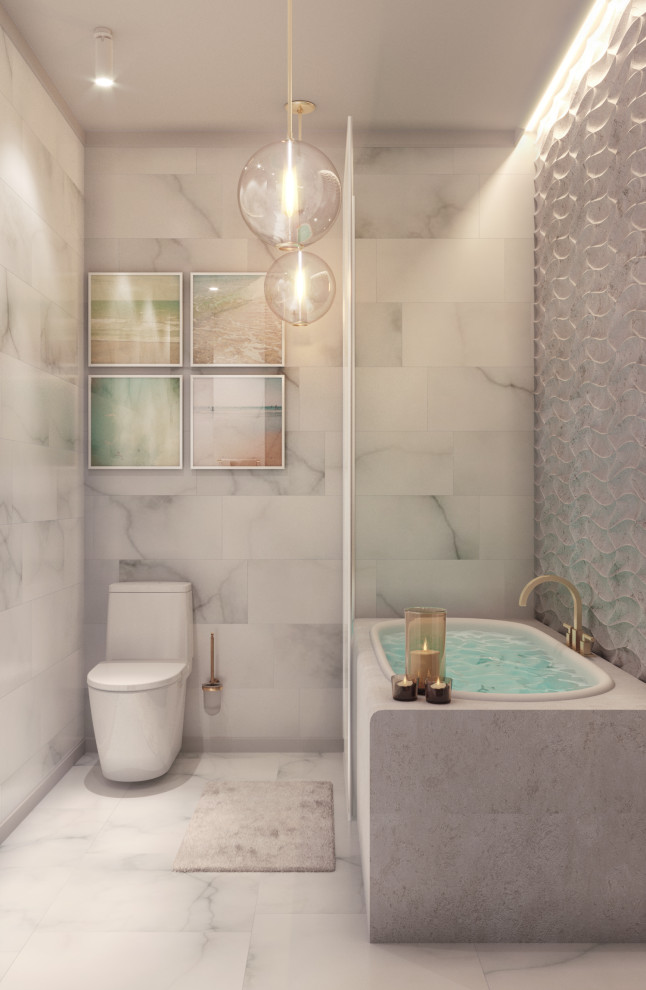 Мягкий эклектичный интерьер квартиры 205 кв.м.