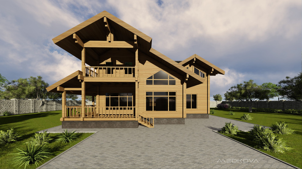 Обложка проекта: Проект деревянного дома из бруса2