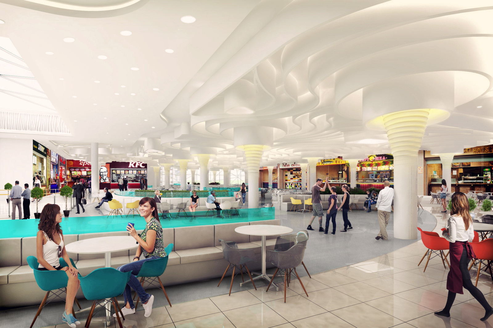 Дизайн интерьера МФК "Полежаевский"