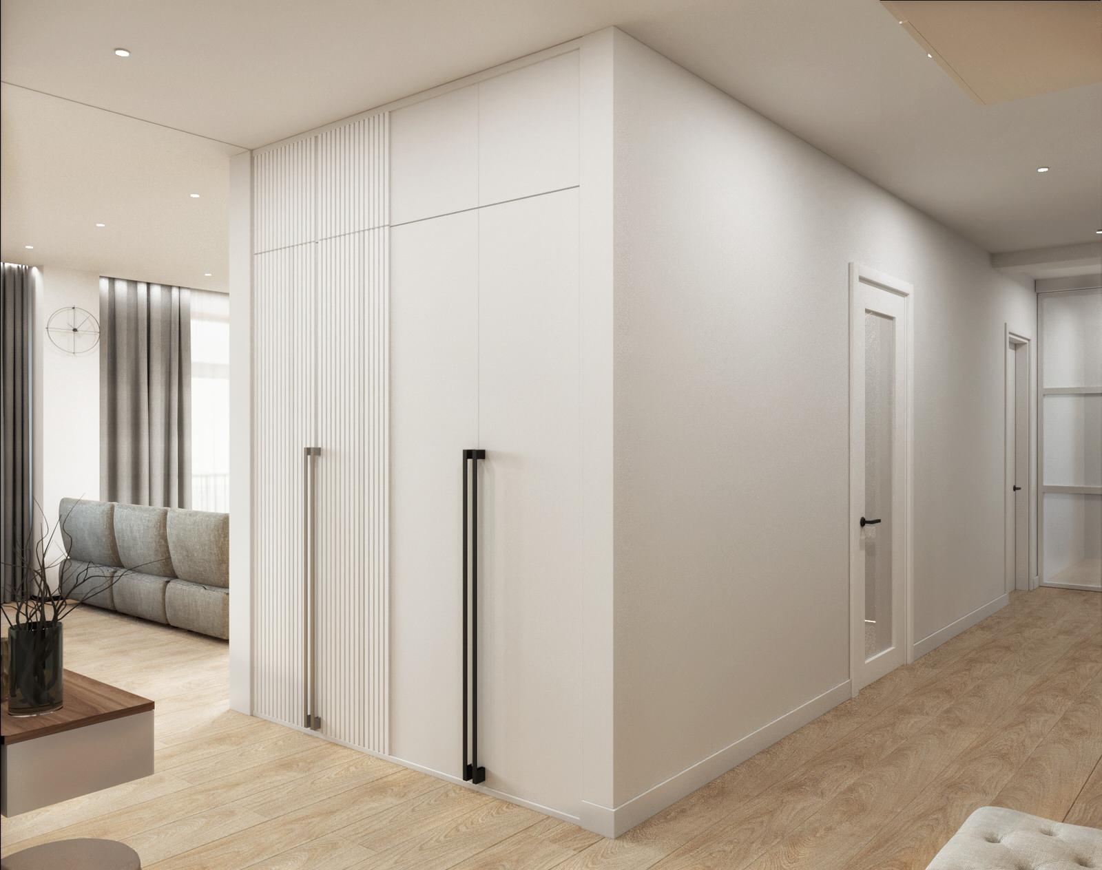 Проект общей площадью 100 кв.м. для семьи с дочкой