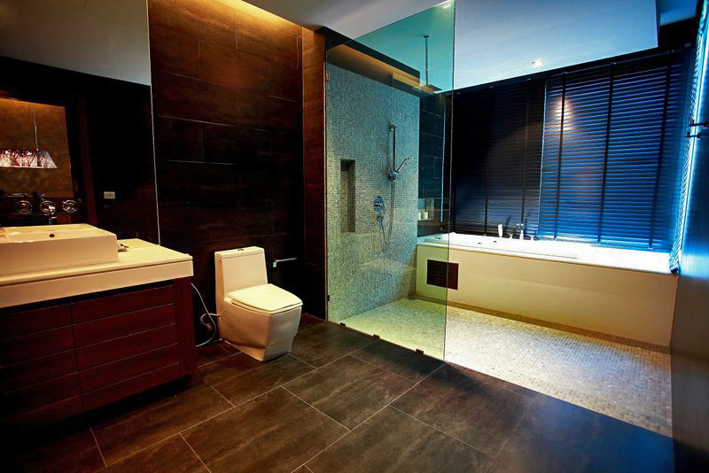 tailand villa, el baño
