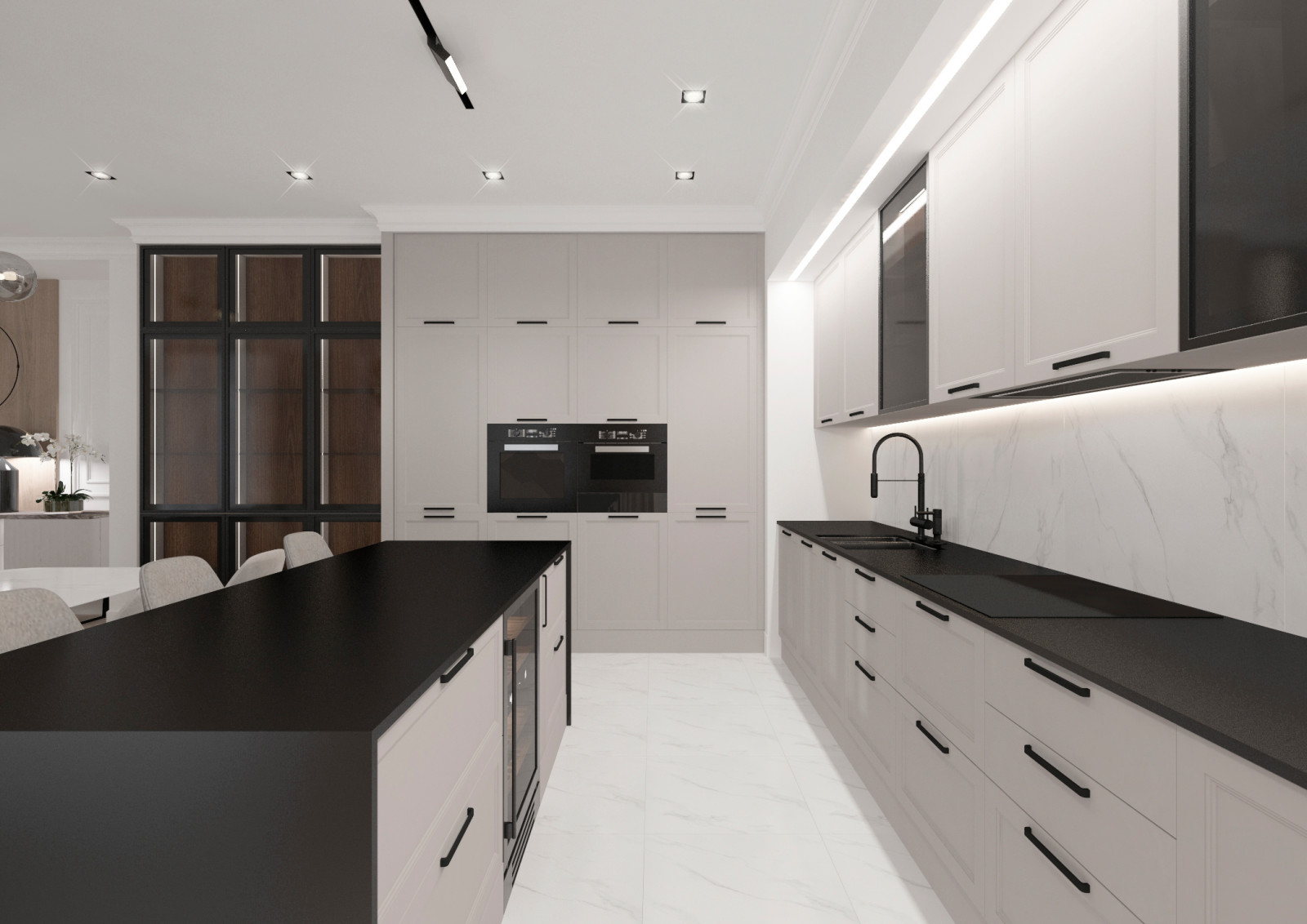 Гостиная-кухня-прихожая