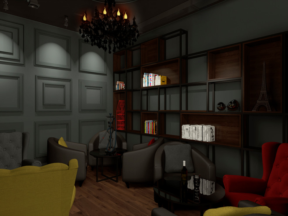 Дизайн интерьера Кальянного Бара "Чаплин"