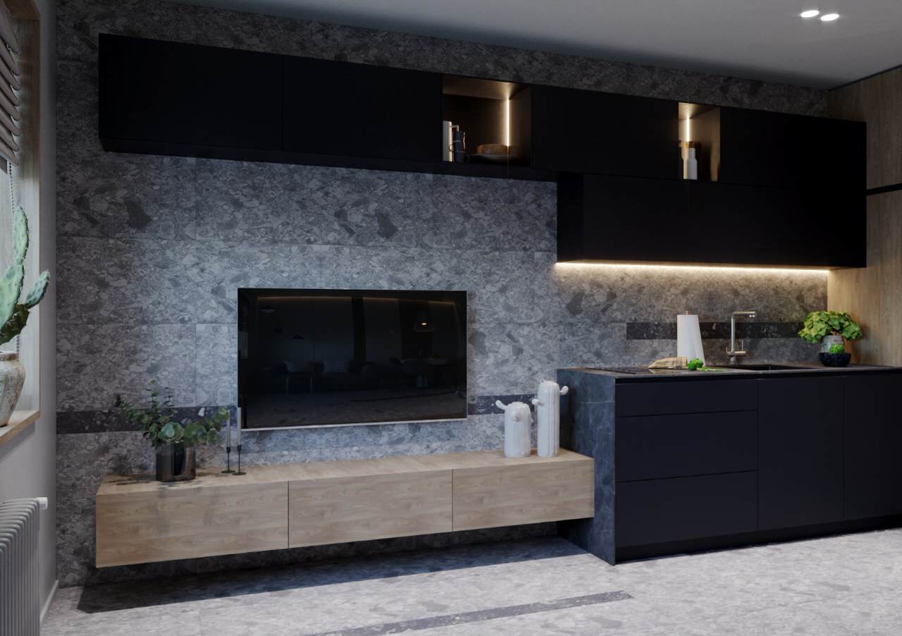 Двухкомнатная квартира в современном стиле