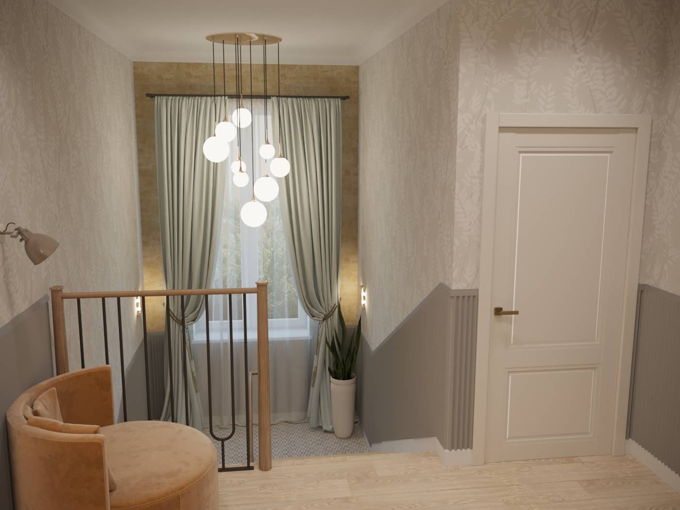 Дом с теплой, семейной атмосферой. 1 этаж