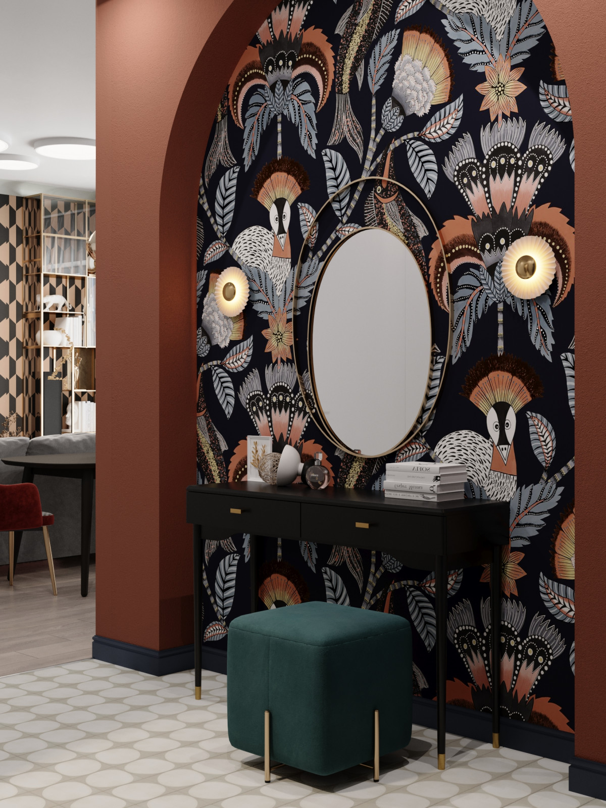 Квартира с ярким характером 120м2