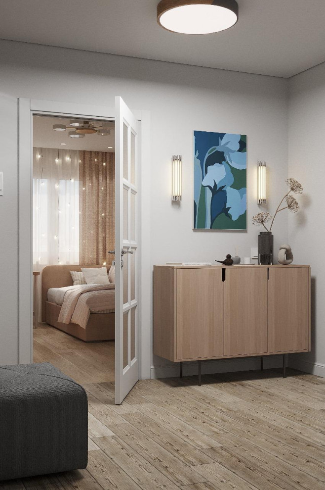 Интерьер квартиры с синими акцентами