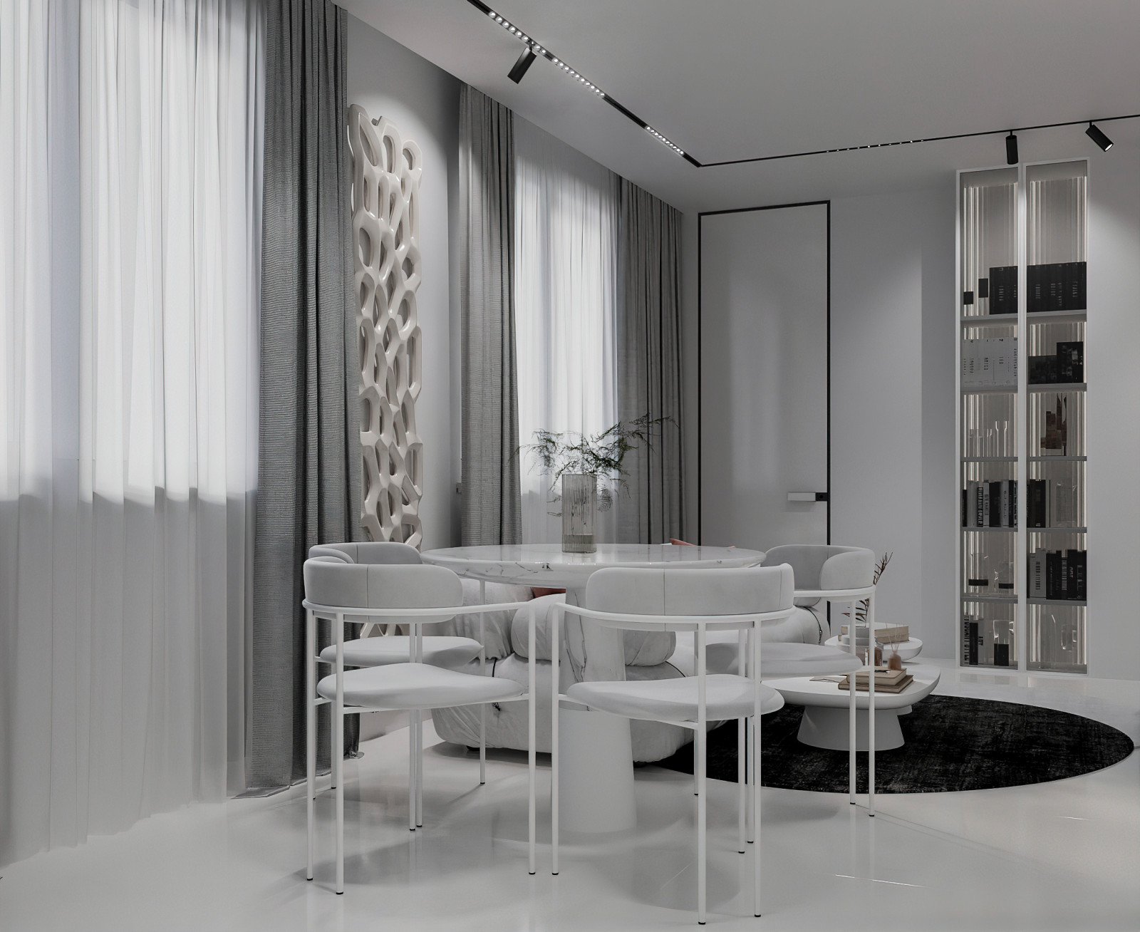 Гостиная в квартире 50 кв.м., Березовая Аллея