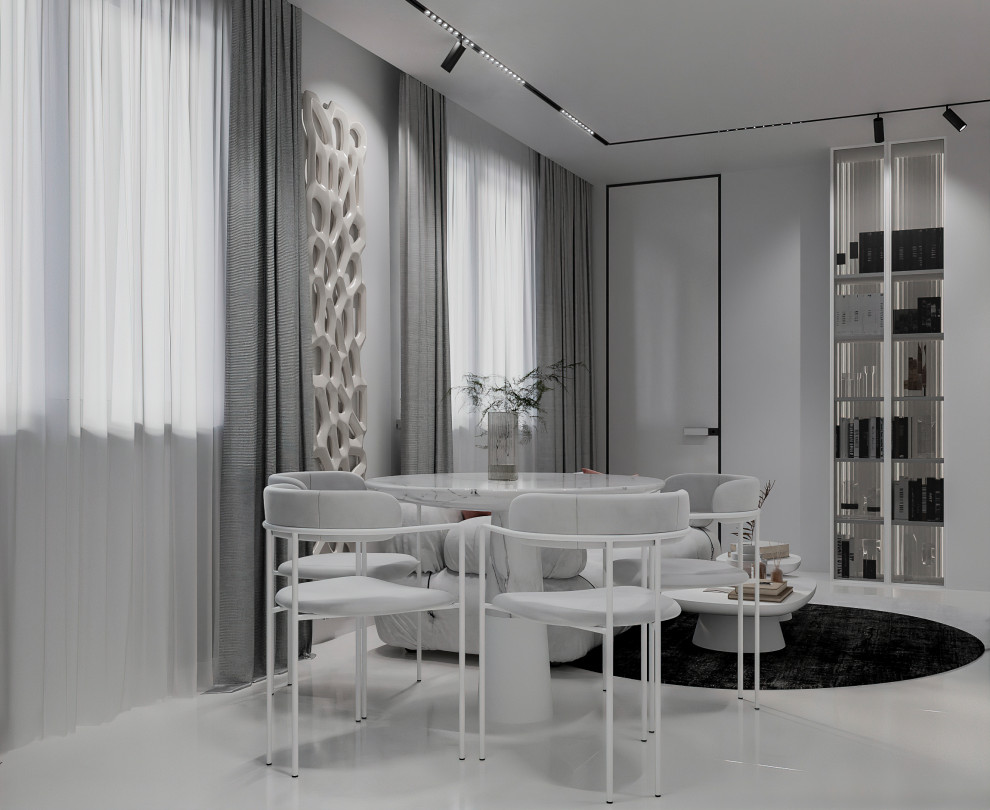 Гостиная в квартире 50 кв.м., Березовая Аллея