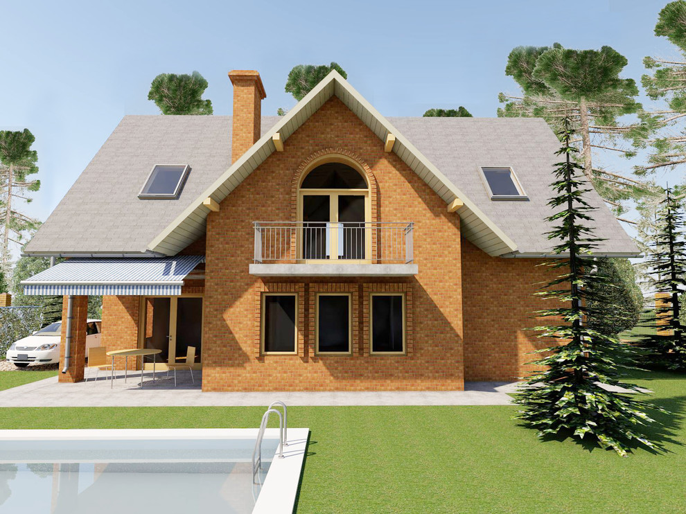 Обложка проекта: Жилой дом с мансардным этажом