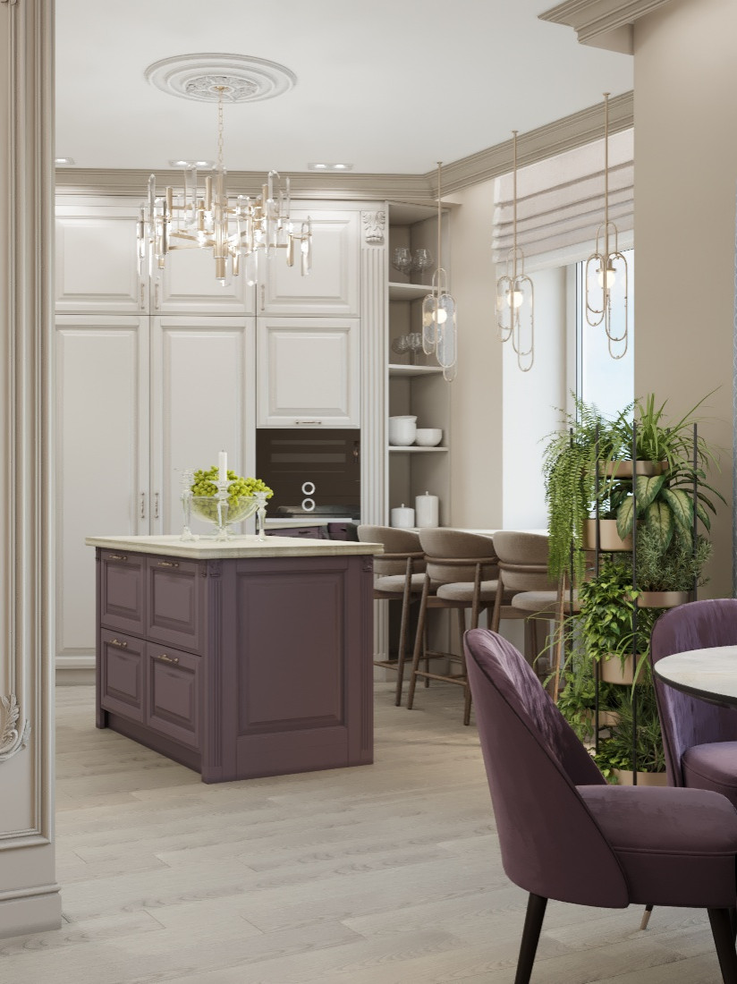 Неоклассика в гостиной