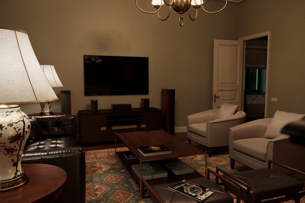 Дизайн-проект загородного дома в стиле Тиффани