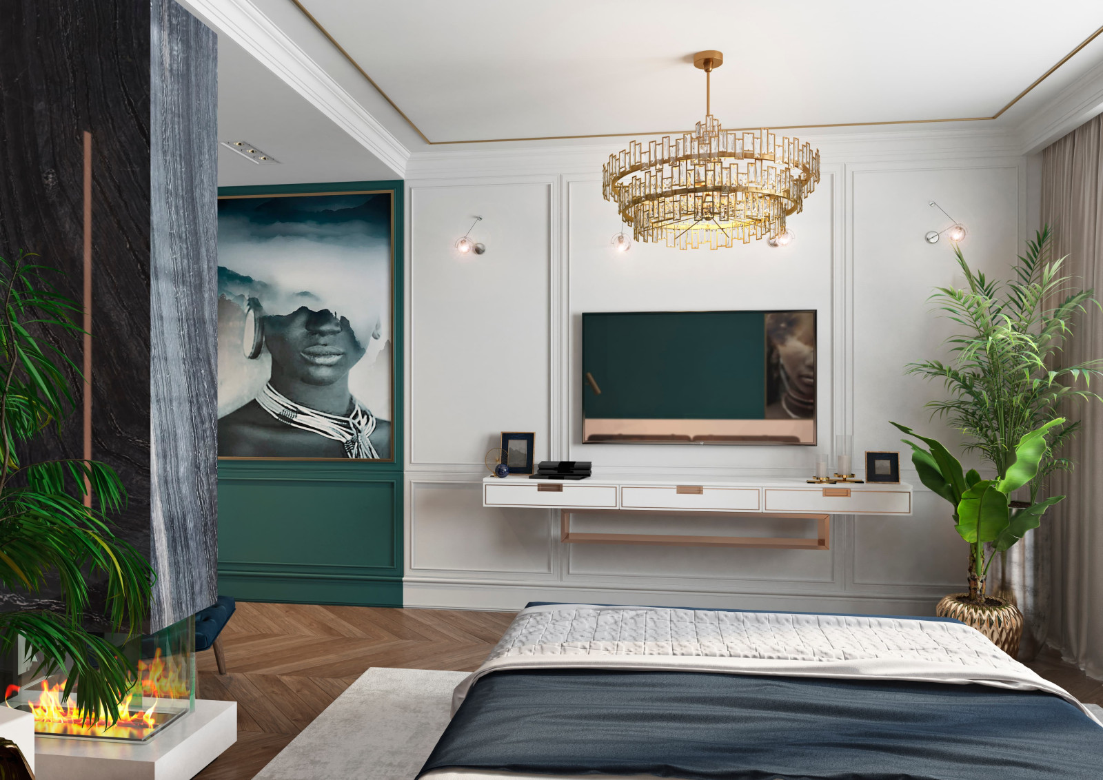 Дизайн и ремонт квартиры в ЖК «Донской Олимп» — Пересечение миров.