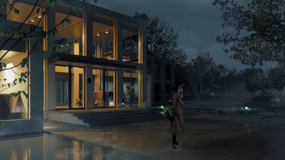 Обложка проекта: Визуализация экстерьера