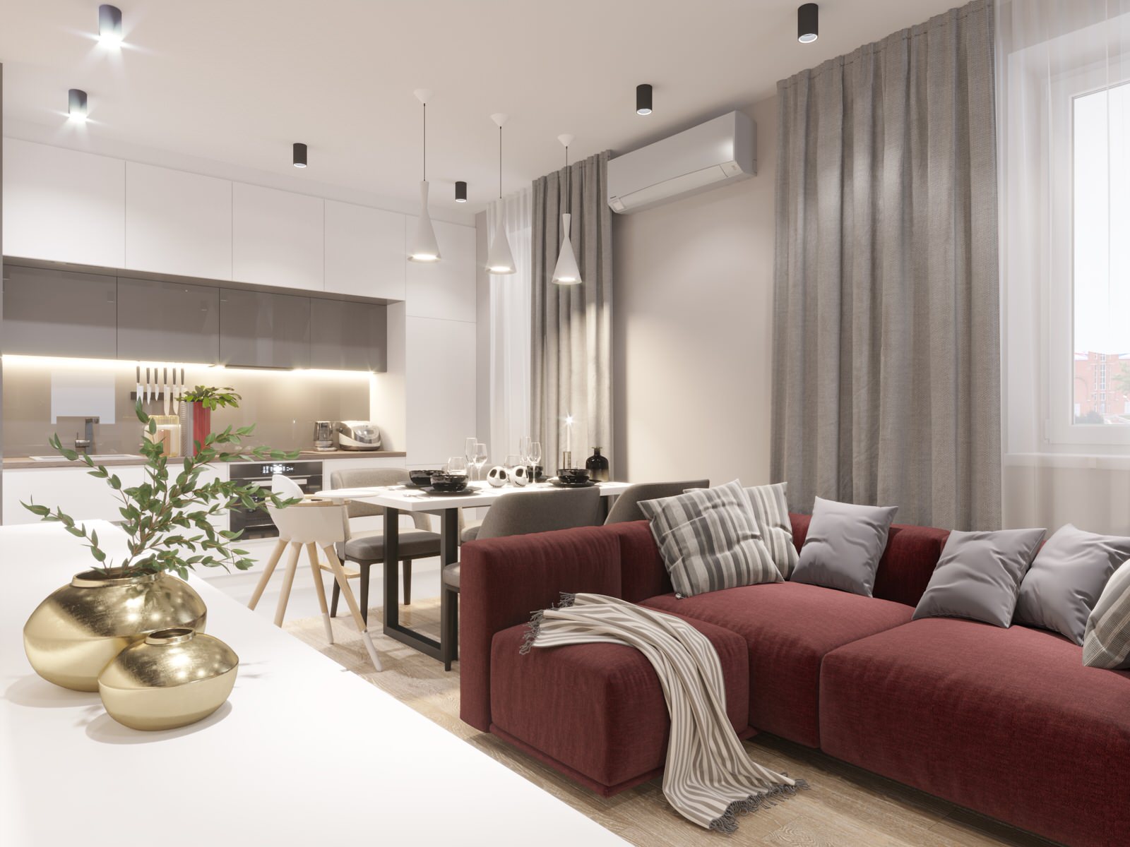 Обложка проекта: интерьер квартиры 72 квм. г. Новосибирск