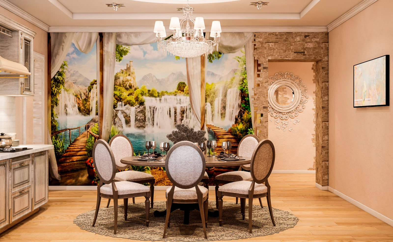 Интерьер частного дома в пос. Султан