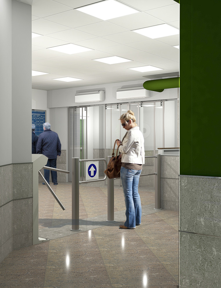 Входная зона Московской фабрики ортопедической обуви