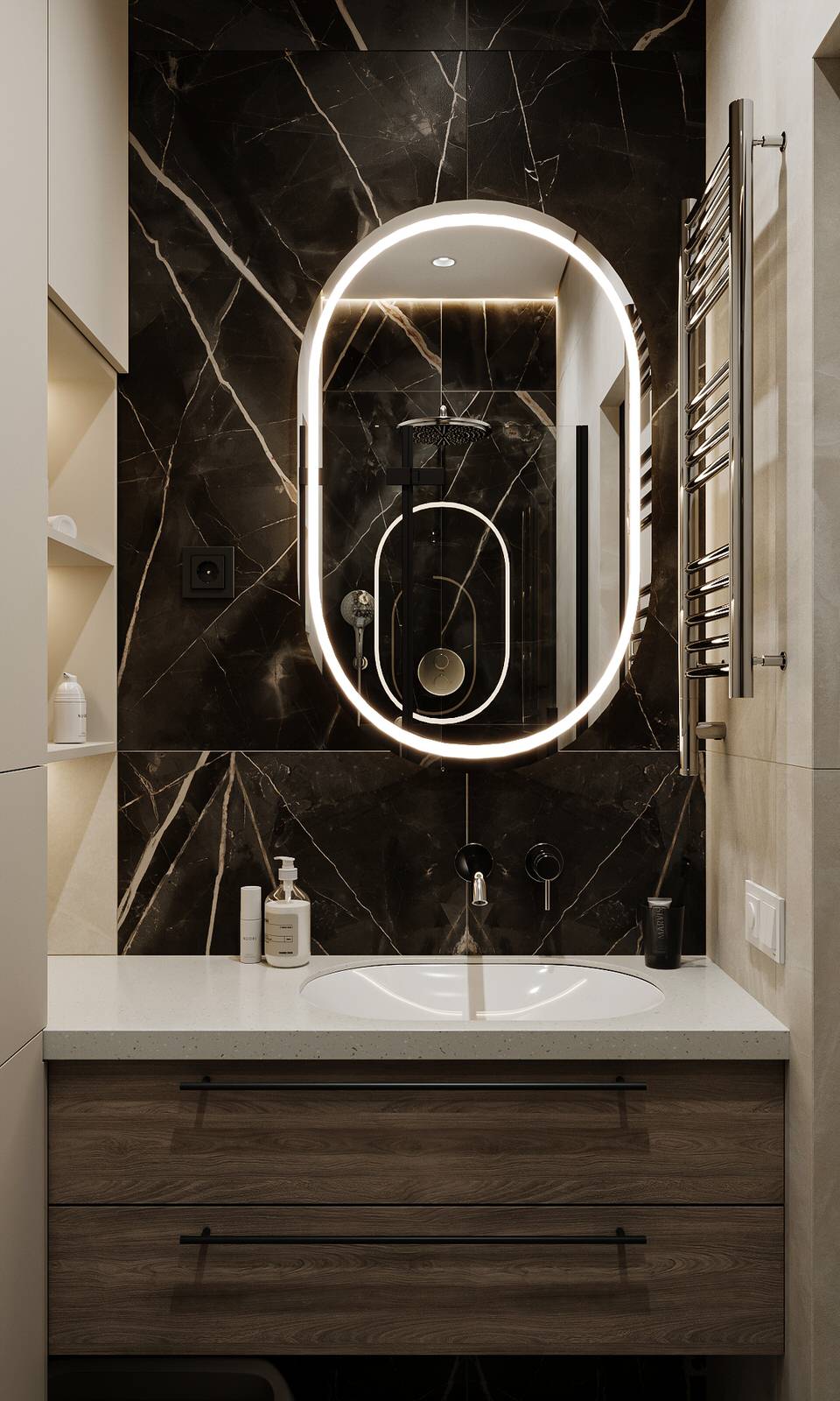 Интерьер квартиры в ЖК "Метрополия"