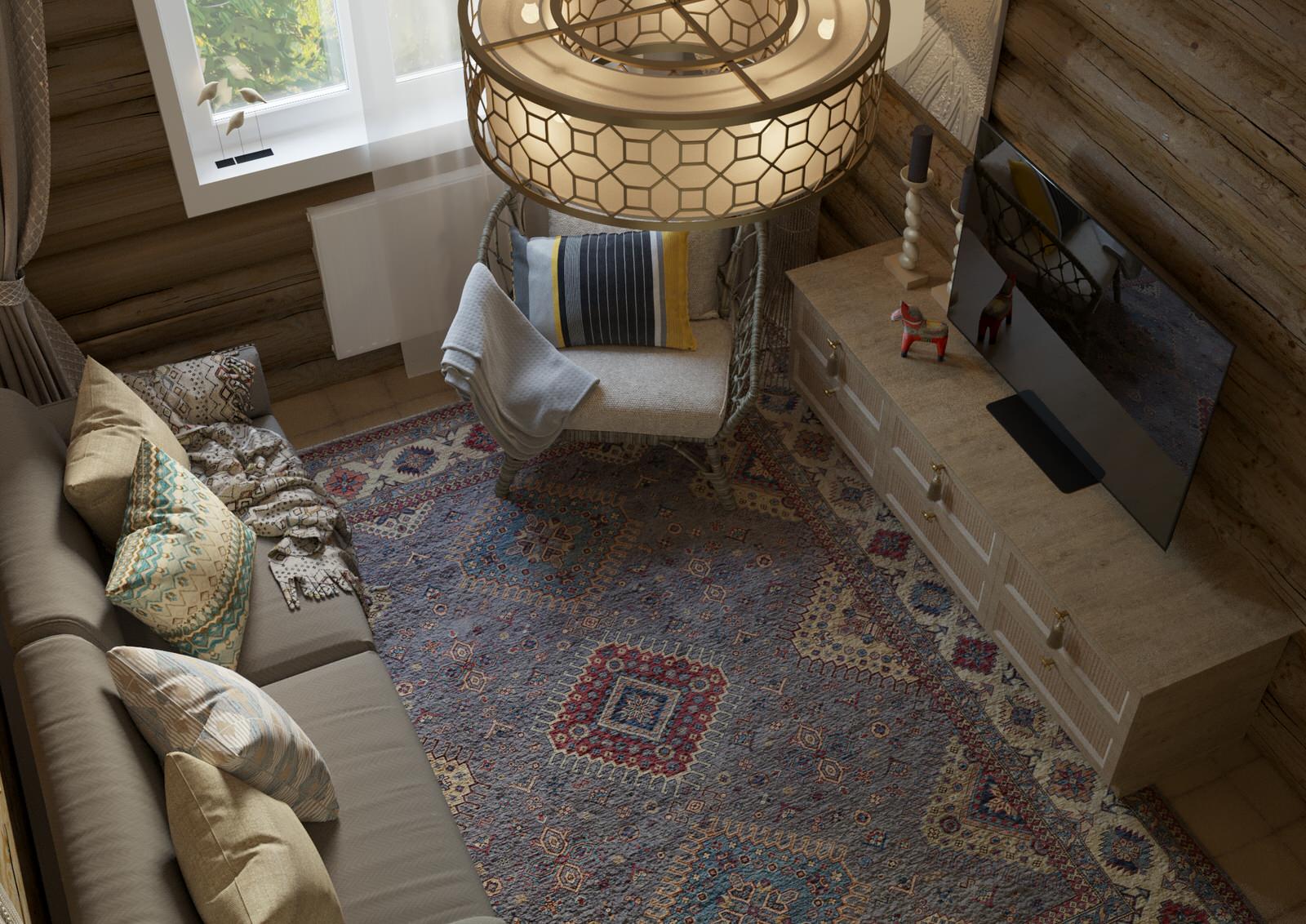 Дом  в Подмосковье. Гостевая комната