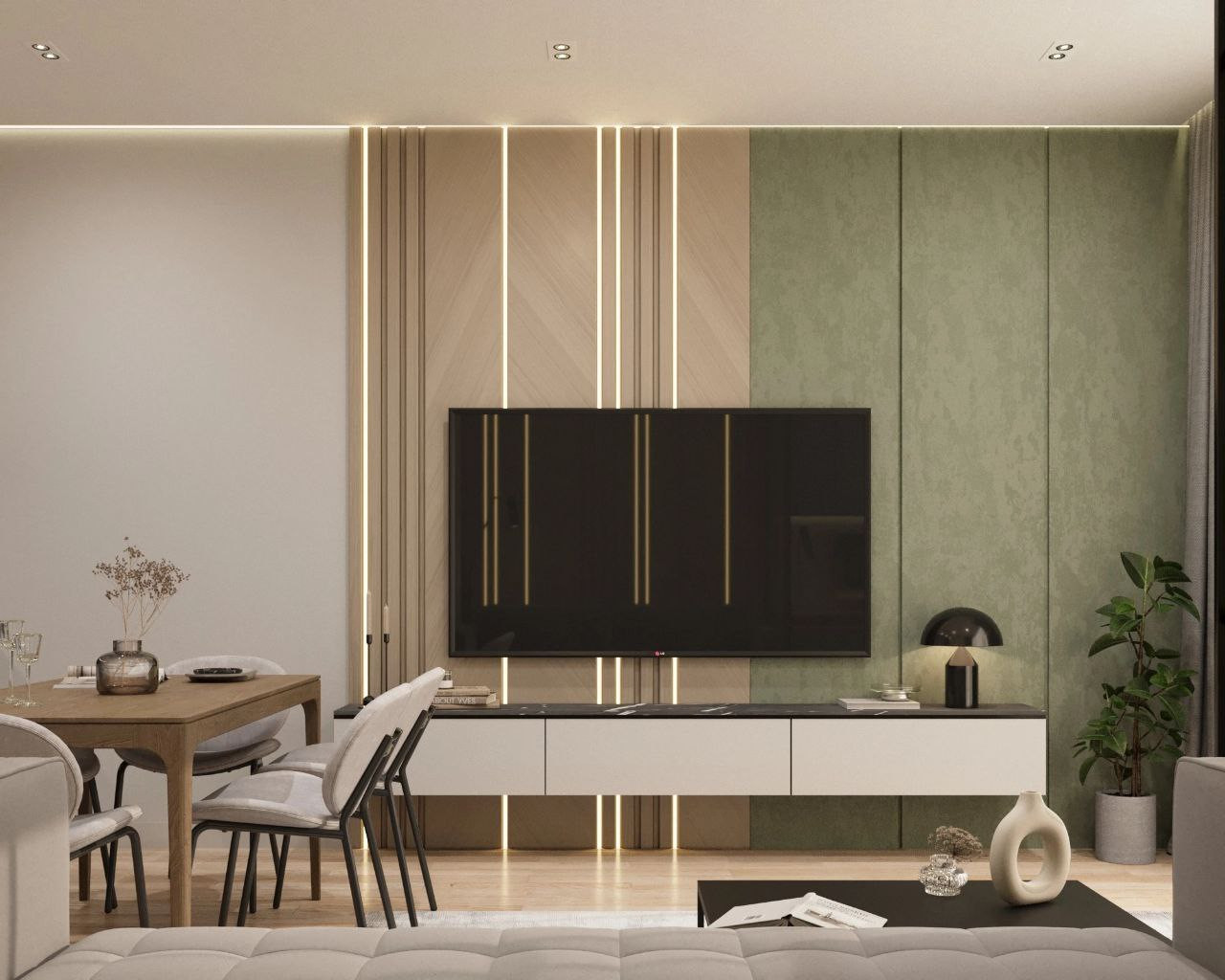 Дизайн проект трёхкомнатной квартиры