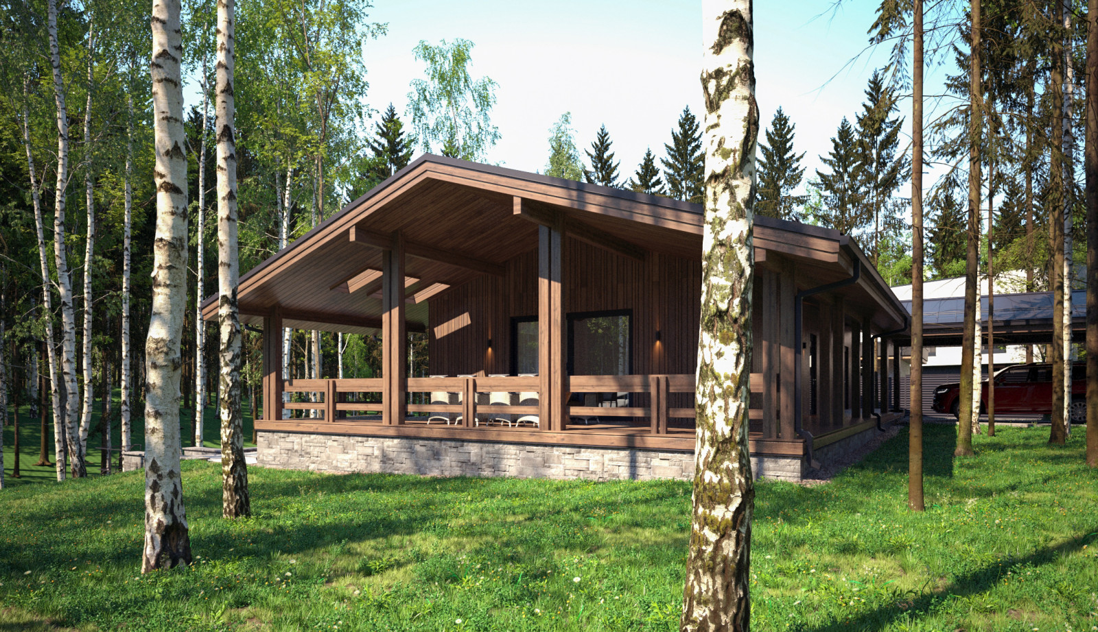 Дом в еловом лесу МСК