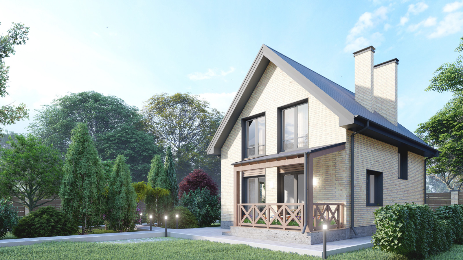 Комплексный проект дома и участка в Чертовицах