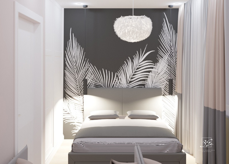 Двухкомнатная квартира-студия 45 кв.м в ЖК "SCANDIS" в современном стиле