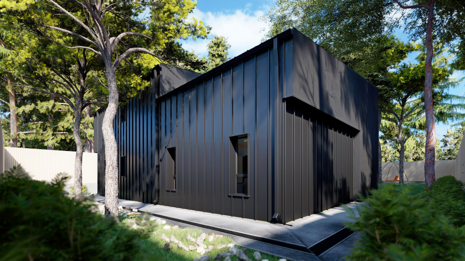 Штутгарт: фахверк с плоской кровлей