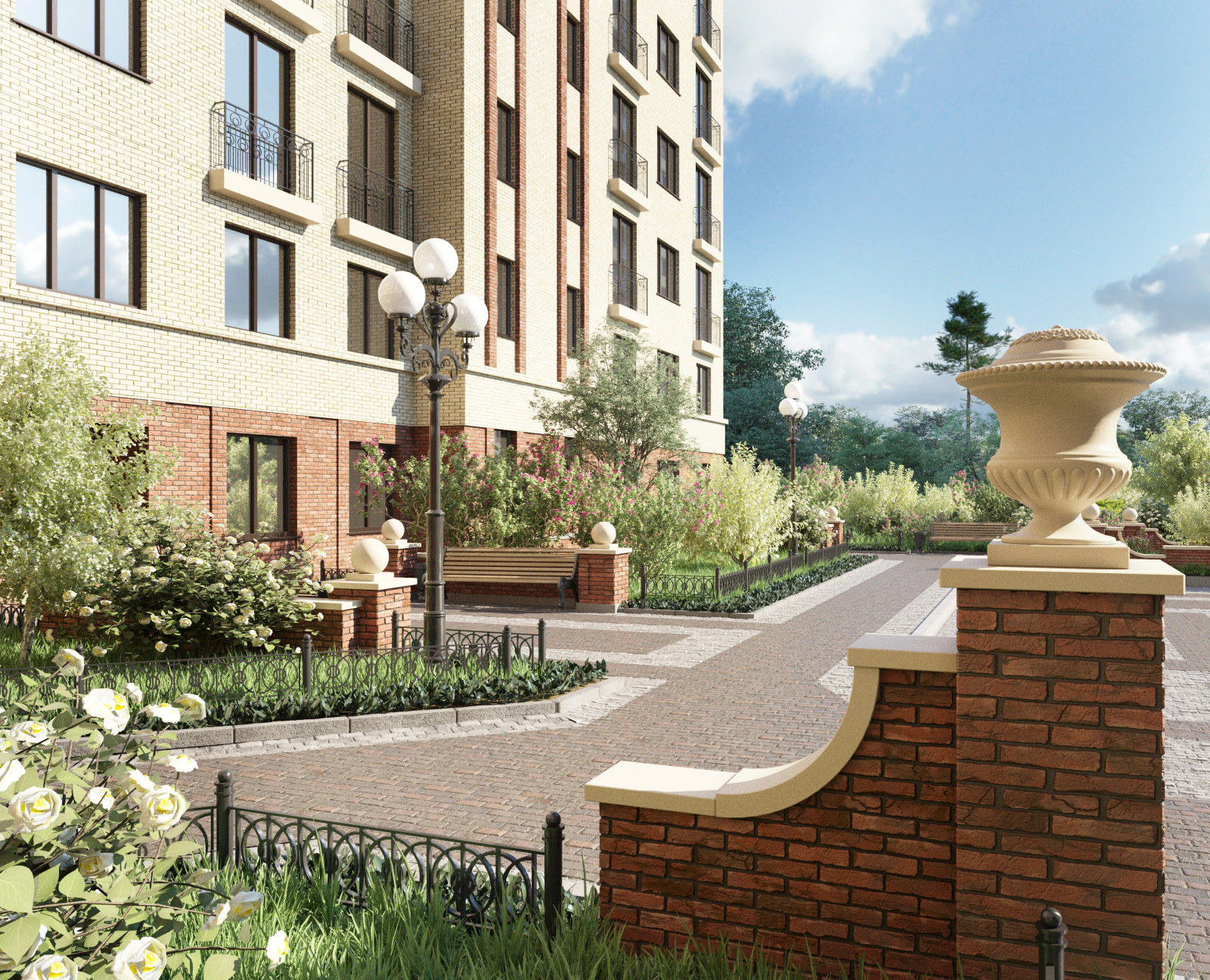 Благоустройство, ЖК "БУЛГАКОВ", СК "СТРИЖИ",Новосибирск