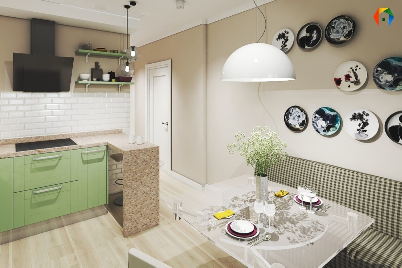 Березовая аллея. Дизайн проект двухкомнатной квартиры