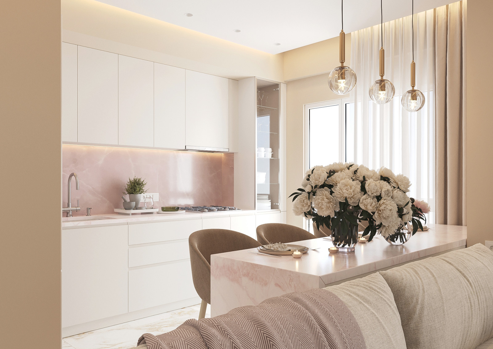 Кухня-гостиная 9