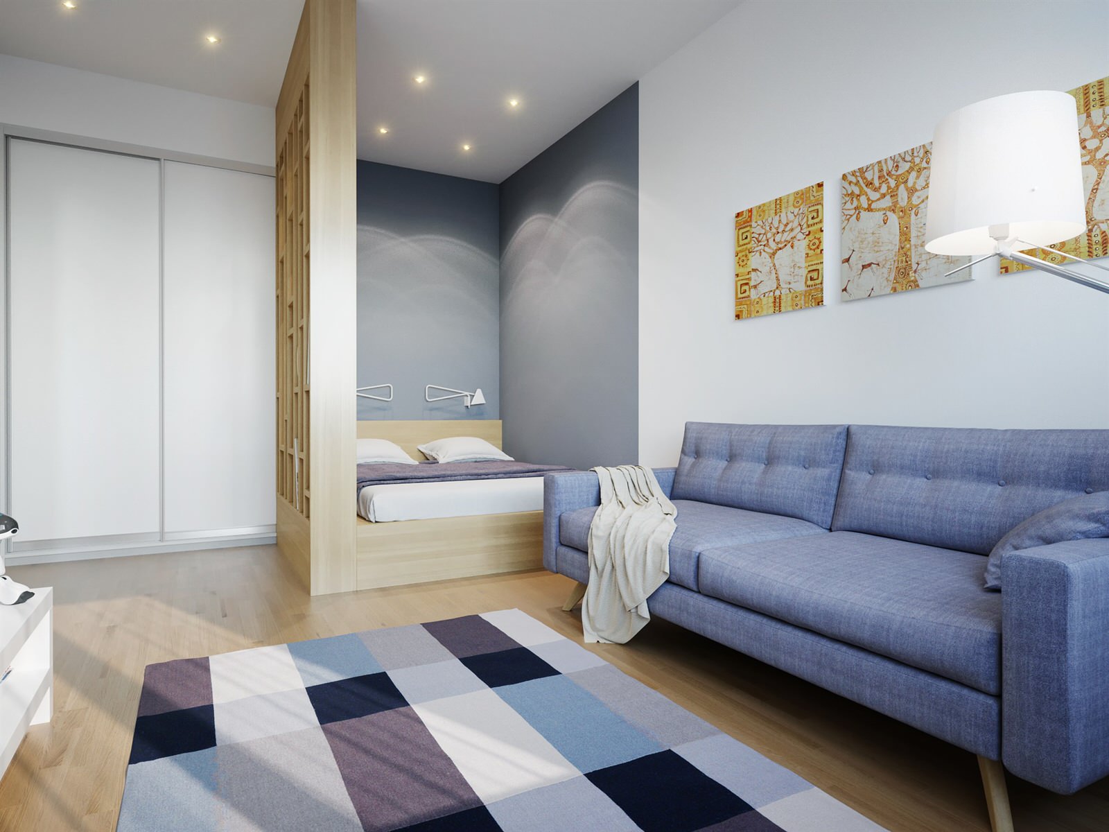 Обложка проекта: 1-ая комнатная квартира ЖК "Green house"