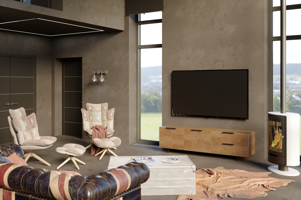 Обложка проекта: Загородный дом в современном стиле. Зона для хозяев дома.