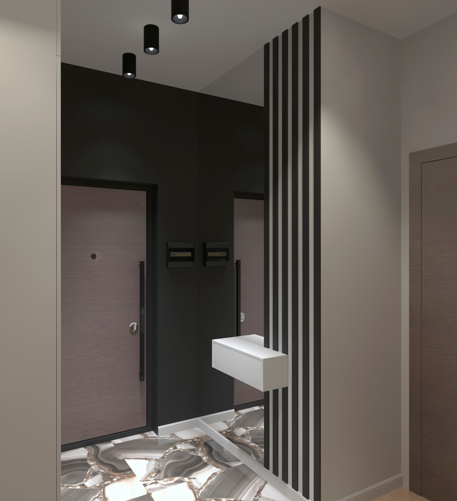 Квартира для семьи с тремя детьми "Стоун терапия"