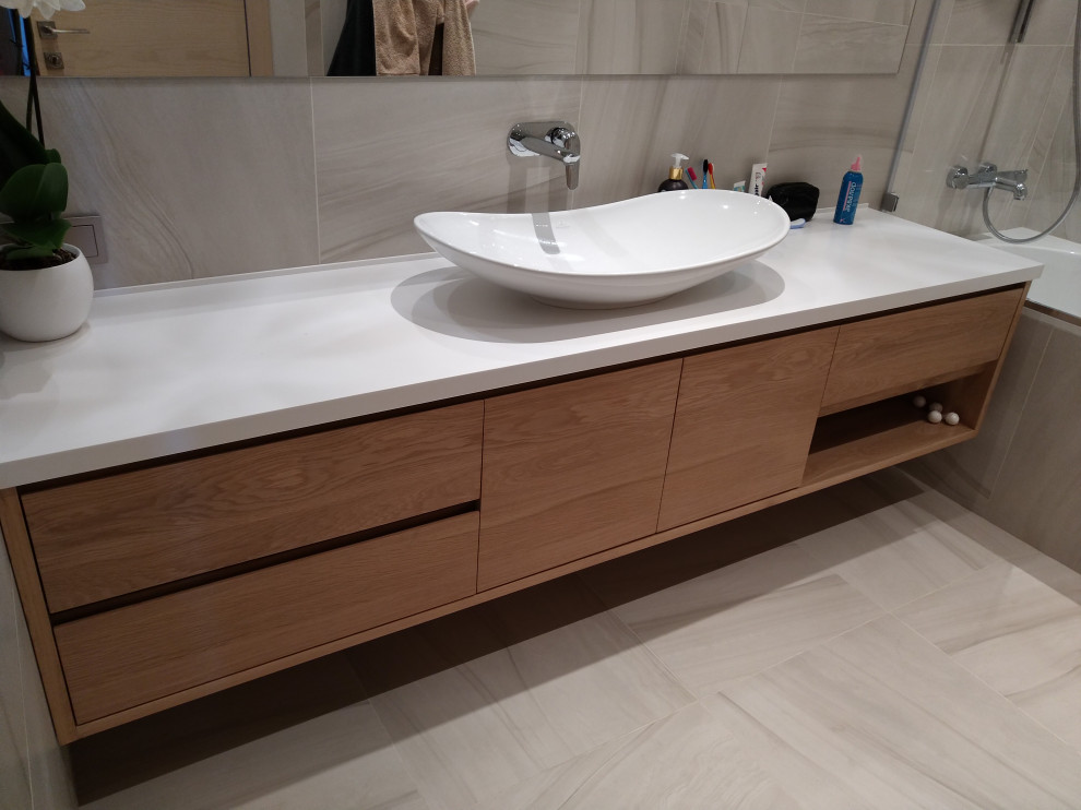 Обложка проекта: "Парящая" тумба для раковины